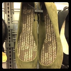 Olive Green Flats